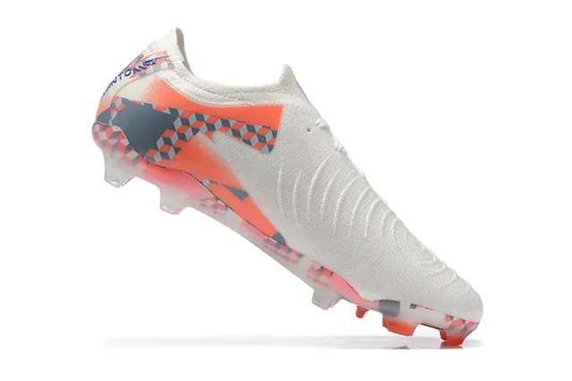 Nike Tênis de Futebol Branco Multicolor Upper de Malha Impressão Geométrica Firm-Ground 3