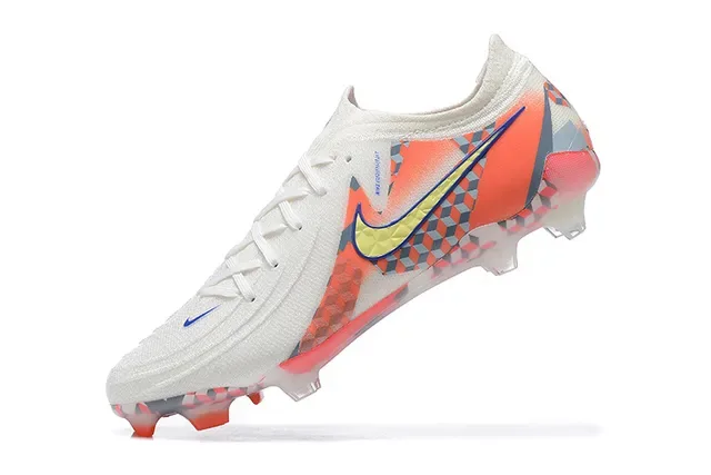 Nike Tênis de Futebol Branco Multicolor Upper de Malha Impressão Geométrica Firm-Ground 4
