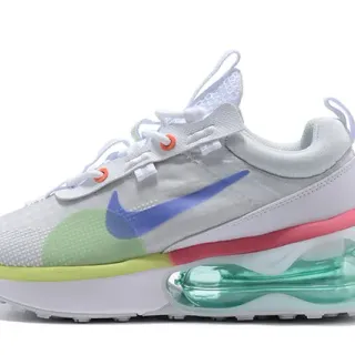 Nike أحذية رياضية بيضاء متعددة الألوان مع طبقات شبكة وصناعية شبه شفافة أخضر Air Unit Chunky Sneakers
