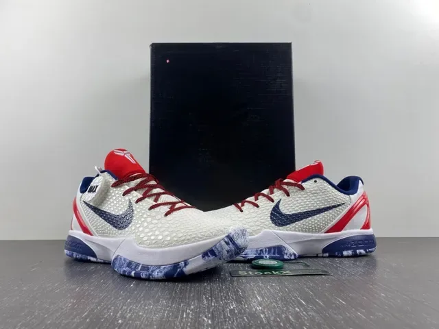 Nike Blanc Marine Haut Tricot Texturé Multicouche Cage Synthétique Chaussures de Basket 14