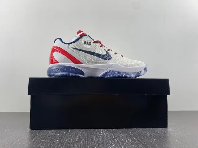 Nike Blanc Marine Haut Tricot Texturé Multicouche Cage Synthétique Chaussures de Basket 16