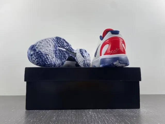 Nike Blanc Marine Haut Tricot Texturé Multicouche Cage Synthétique Chaussures de Basket 18