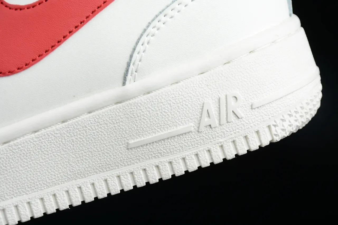 Nike White Red High-Top Ankle Strap Lifestyle Sneakers 6
