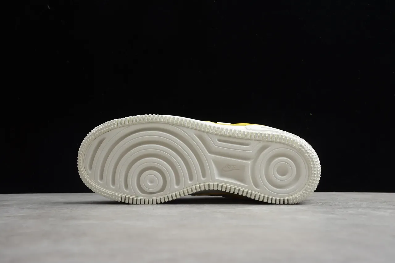 Nike White Yellow Low-Top Platform Sole Lifestyle Sneakers 13