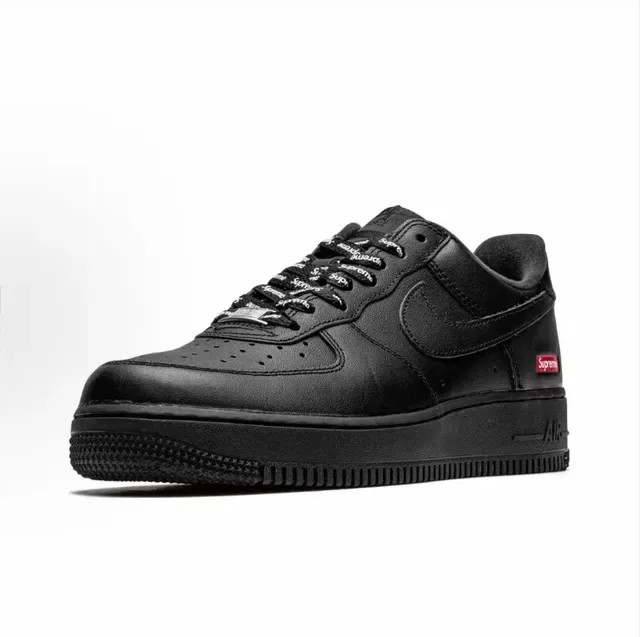 Nike x Supreme Air Force 1 Black Lifestyle Sneakers 3