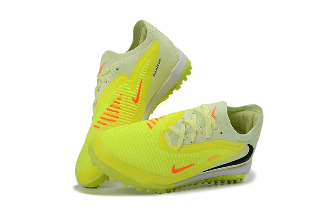 Nike Zapatos de Fútbol Turf Amarillo Negro Low-Top con Superior de Tricot 2