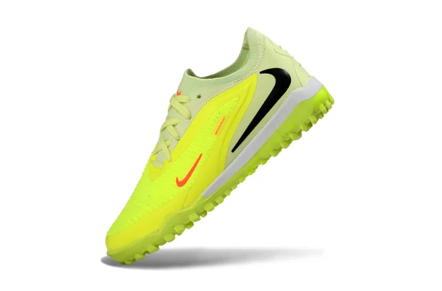Nike Zapatos de Fútbol Turf Amarillo Negro Low-Top con Superior de Tricot 3
