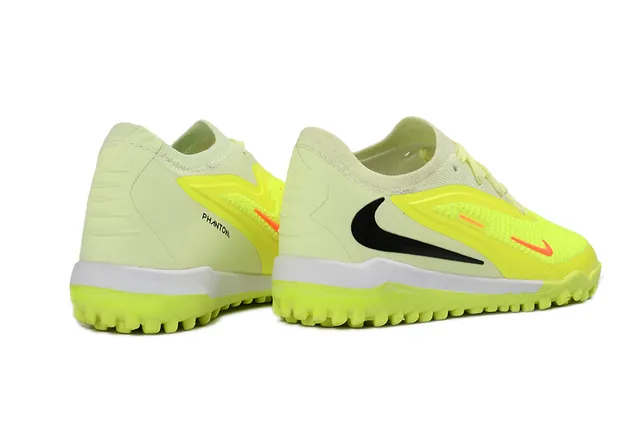 Nike Zapatos de Fútbol Turf Amarillo Negro Low-Top con Superior de Tricot 4