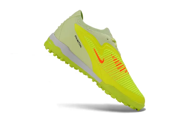Nike Zapatos de Fútbol Turf Amarillo Negro Low-Top con Superior de Tricot 5