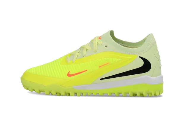 Nike Zapatos de Fútbol Turf Amarillo Negro Low-Top con Superior de Tricot 6