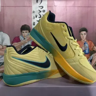 Nike पीला नेवी लो-टॉप मेश-एंड-सिंथेटिक अपर लाइफस्टाइल स्नीकर