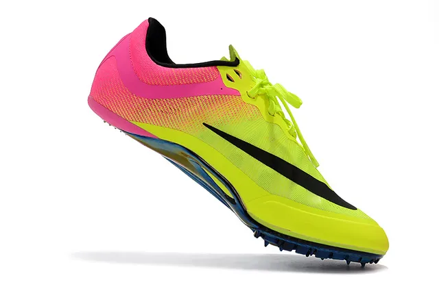 Nike أصفر وردي منخفض المستوى سبيكة سباق Flywire الجزء العلوي أحذية الجري 11