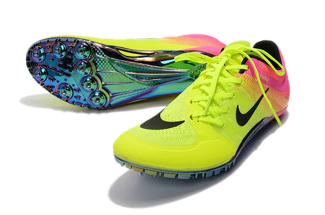 Nike أصفر وردي منخفض المستوى سبيكة سباق Flywire الجزء العلوي أحذية الجري 16