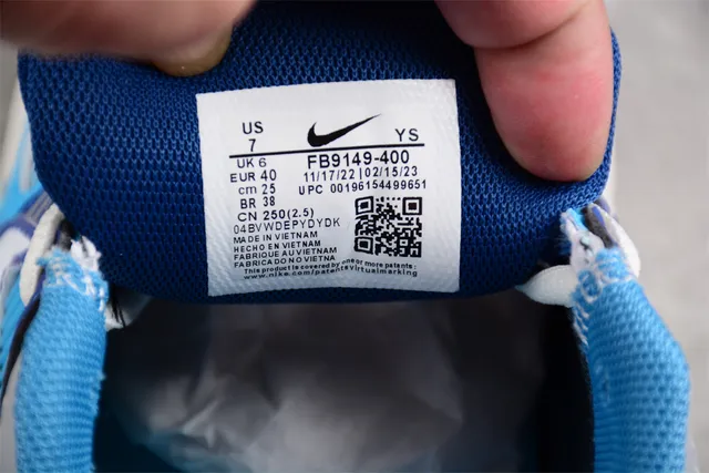Nike Zoom 2K Blue White Mesh Upper Synthetic Cage Overlay Running Shoes 3