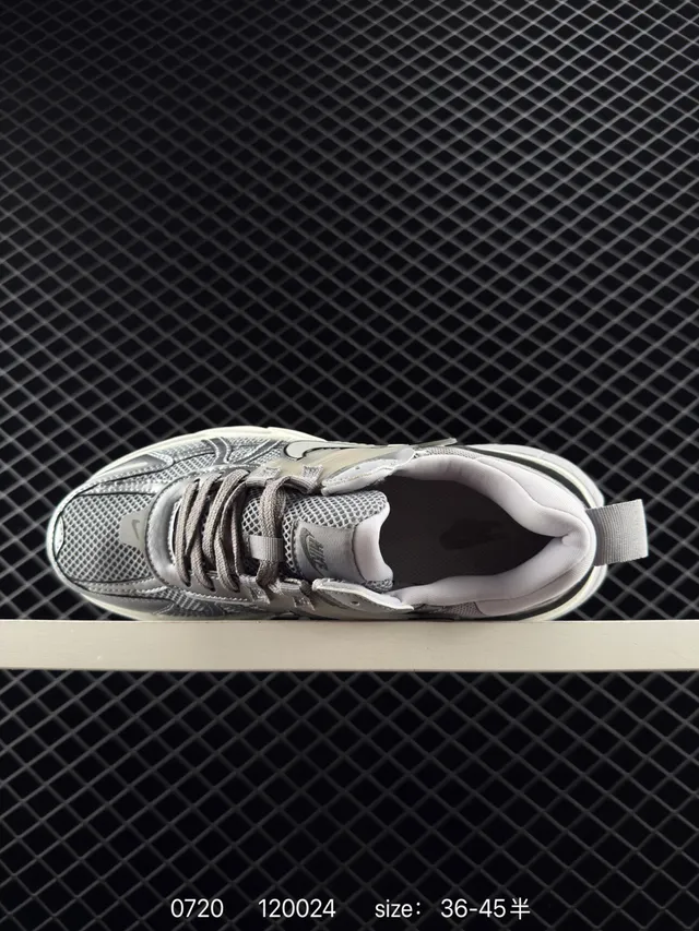 Nike Zoom 2K Gray and Silver Chunky Sneakers 3