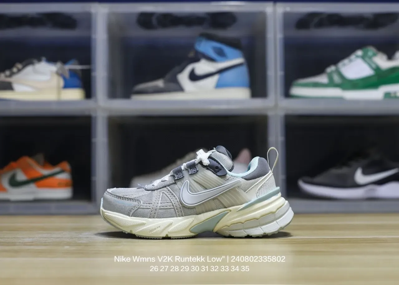 Nike Zoom 2K Gray Black Layered Synthetic Cage Open Mesh Upper Lifestyle Sneakers 10