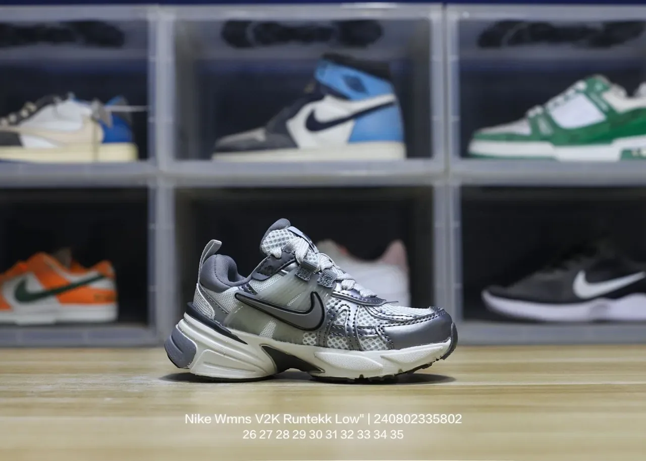 Nike Zoom 2K Gray Black Layered Synthetic Cage Open Mesh Upper Lifestyle Sneakers 19