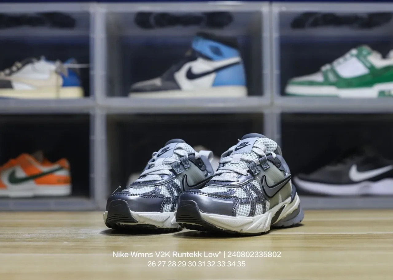 Nike Zoom 2K Gray Black Layered Synthetic Cage Open Mesh Upper Lifestyle Sneakers 21