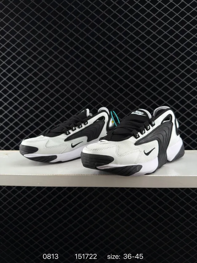 Nike Zoom 2K White Black Chunky Sneakers 2