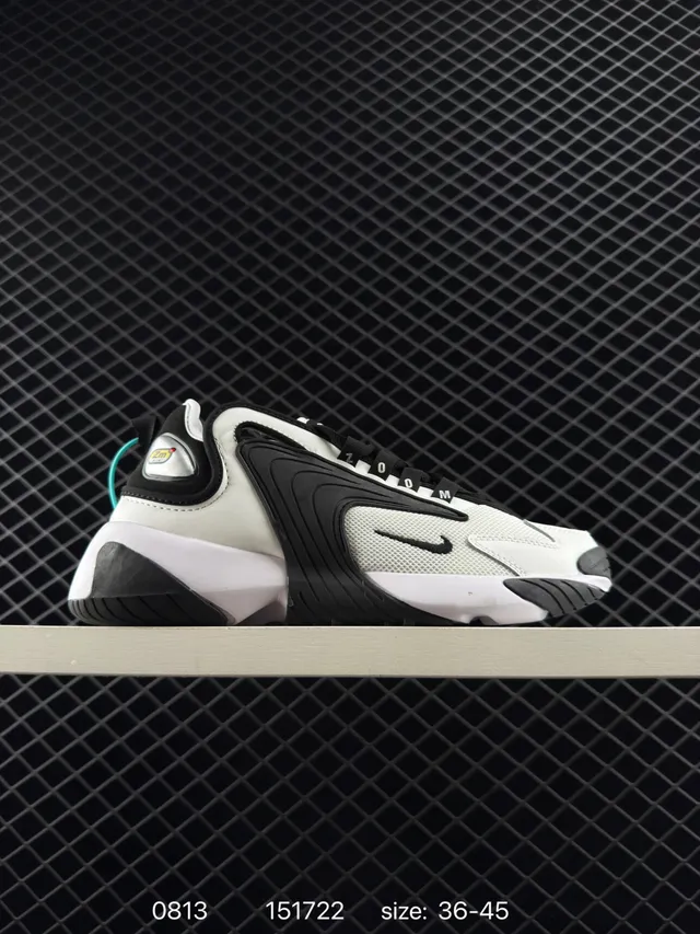 Nike Zoom 2K White Black Chunky Sneakers 6