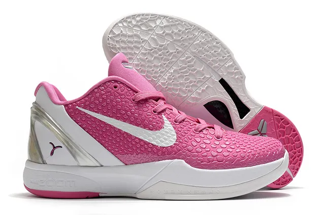 Nike Zoom Kobe IV 粉白篮球鞋 4