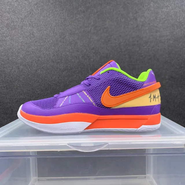 Nike Zoom Kobe IV Purple Orange Lime Green Basketball Shoes 2