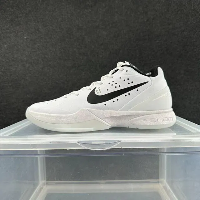 Nike Zoom Kobe IV White Black Basketball Shoes 2