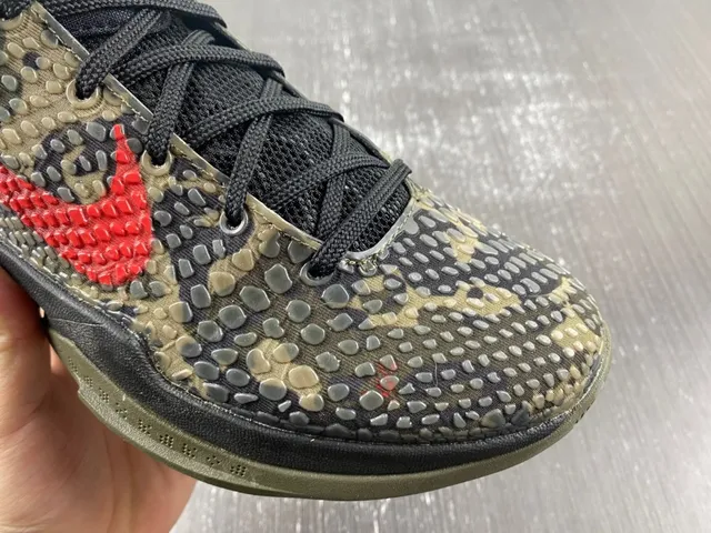 Nike Zoom Kobe VI Army Green Camo Basketball Shoes 6