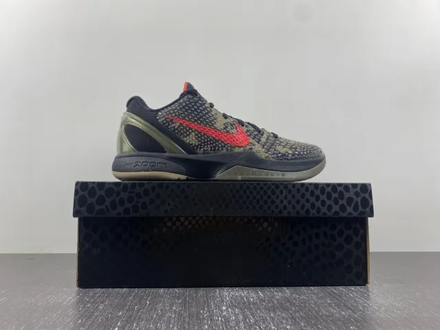 Nike Zoom Kobe VI Army Green Camo Basketball Shoes 17