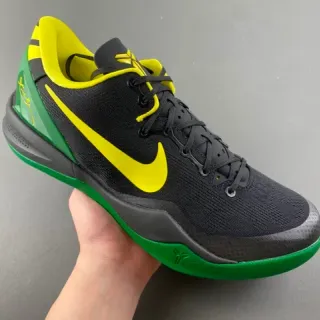 Nike Zoom Kobe VIII Black Yellow Green Basketball Shoes