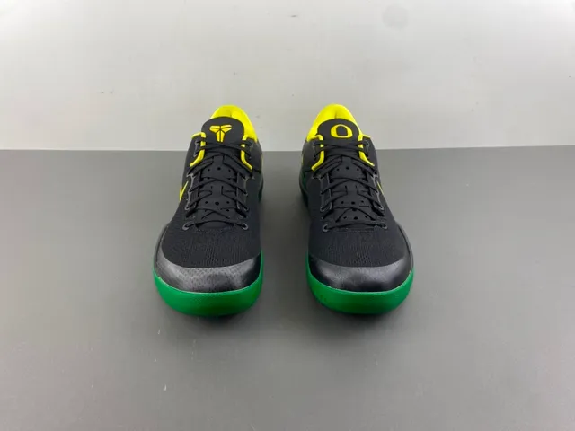 Nike Zoom Kobe VIII Black Yellow Green Basketball Shoes 12