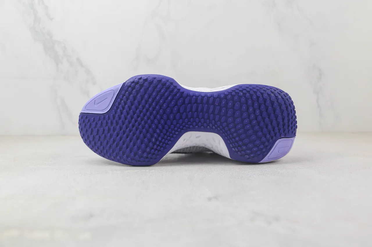 Nike ZoomX Invincible Run Tênis de corrida com upper de knit cinza azul, sola intermediária esculturada ondulada 8