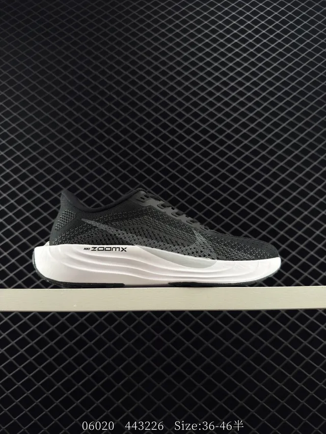 Nike ZoomX White and Black Running Shoes 5