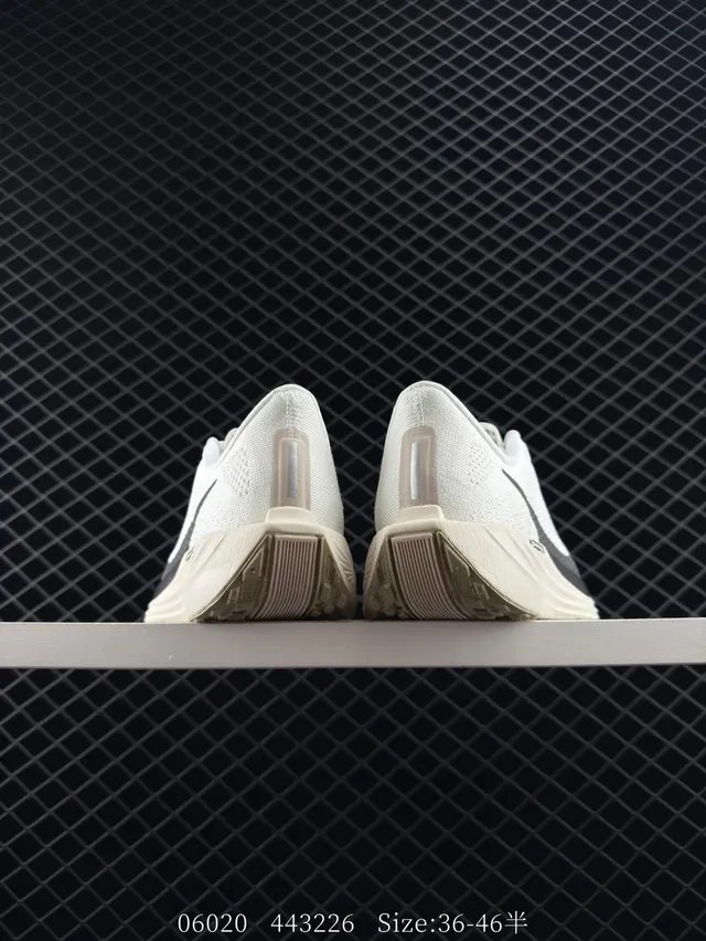 Nike ZoomX White and Black Running Shoes 6