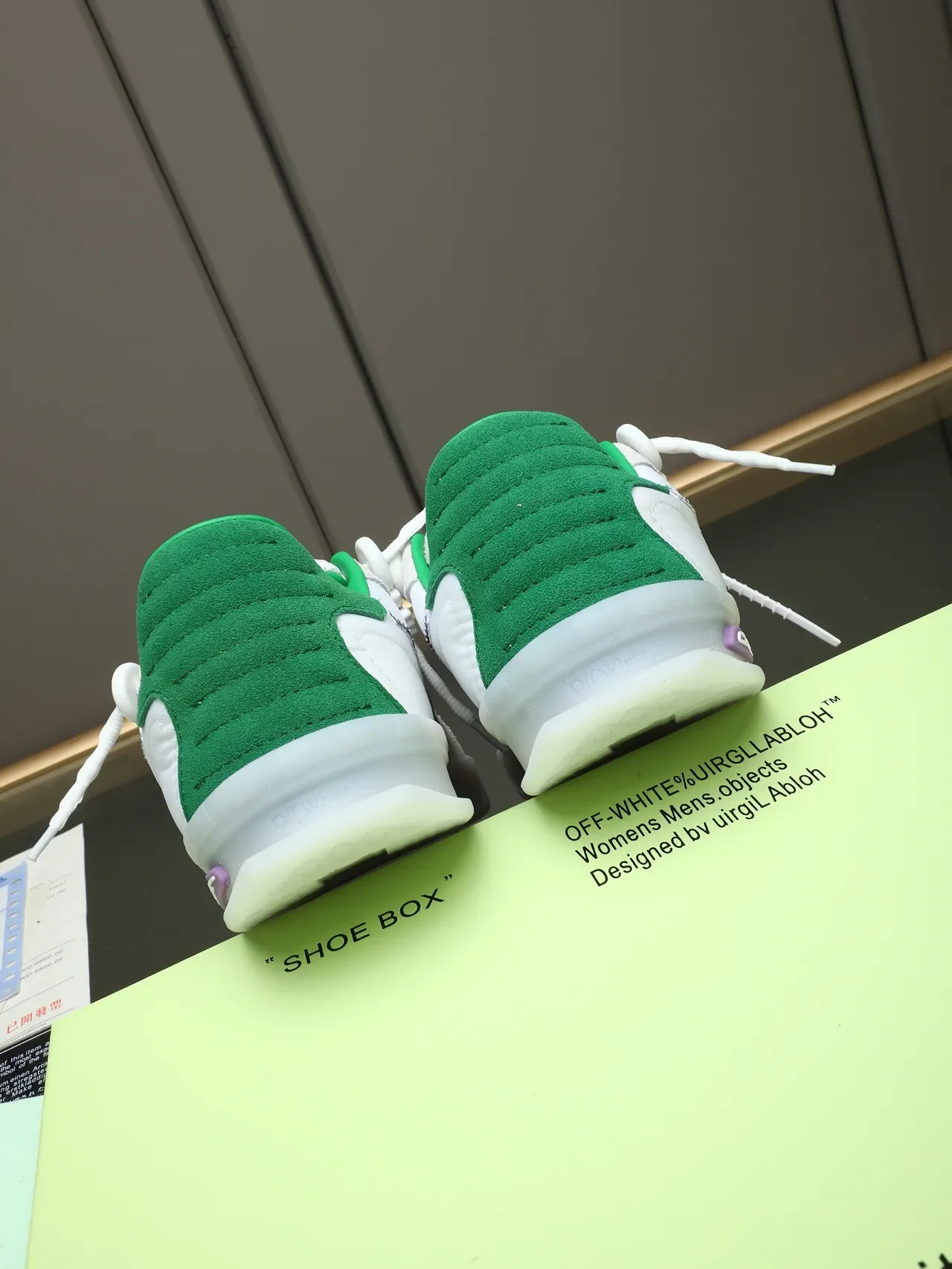 Off-White Arrow Motif White Green Purple Lifestyle Sneakers 4