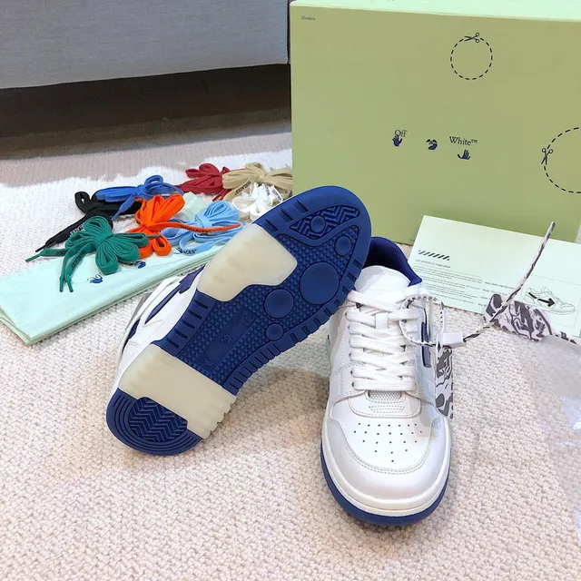 Off-White Arrow Sneaker Branco e Azul Real Tênis Lifestyle 2