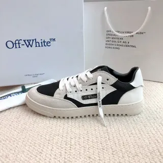 Off-White কালো বেইজ লো-টপ টেক্সটাইল-সুয়েড হাইব্রিড লাইফস্টাইল স্নিকার