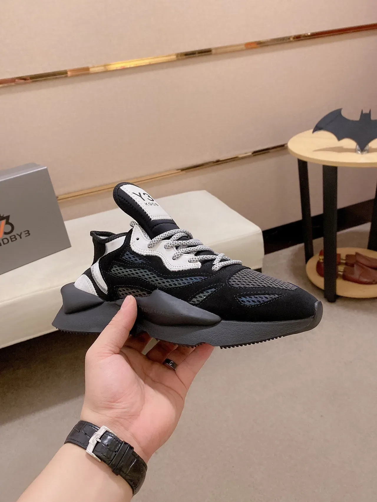 Off-White Black Deconstructed Industrial Chunky Sneakers 7