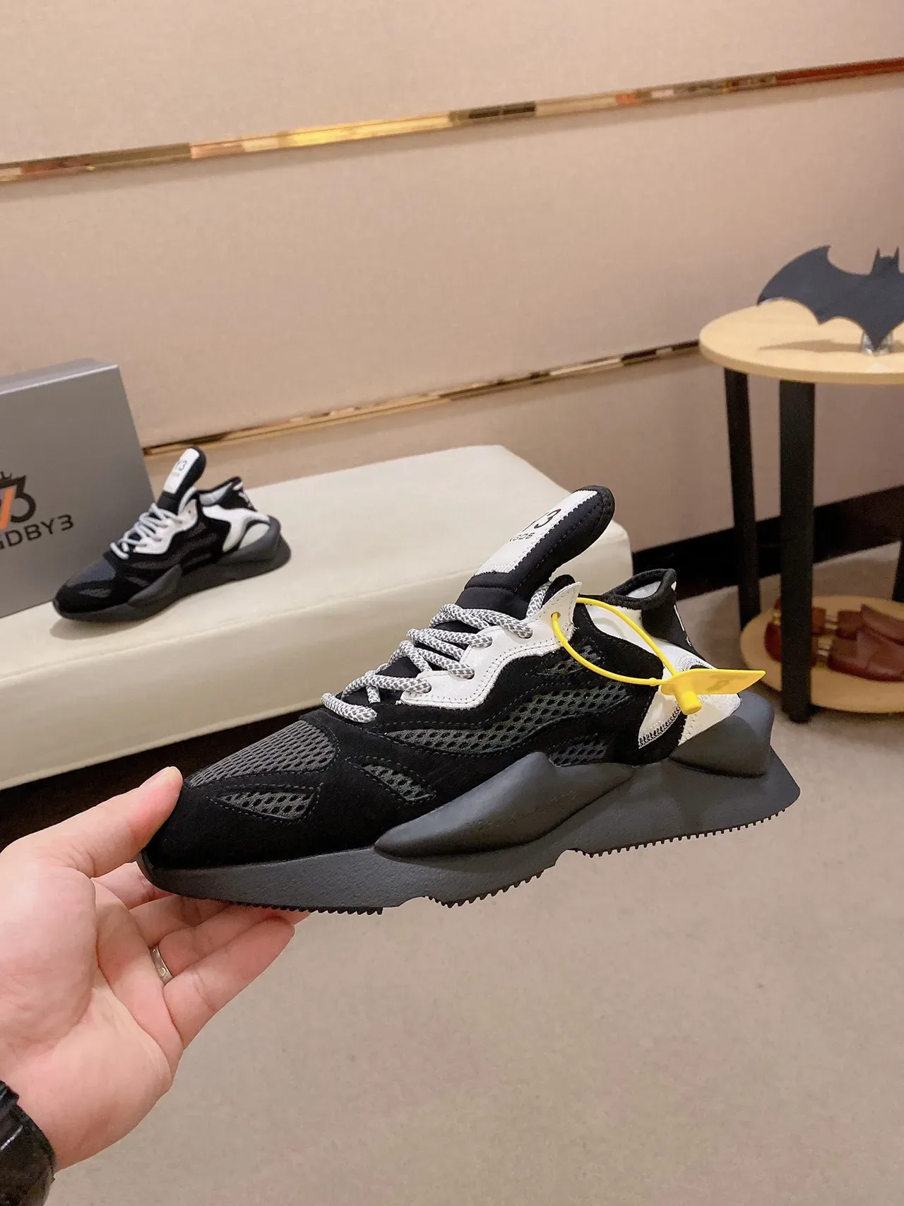 Off-White Black Deconstructed Industrial Chunky Sneakers 8