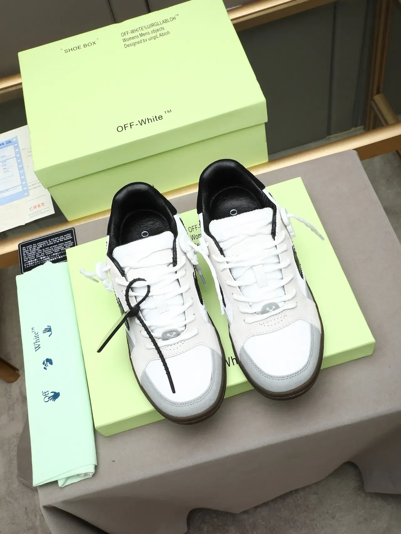 Off-White Black Deconstructed Industrial Lifestyle Sneakers 2