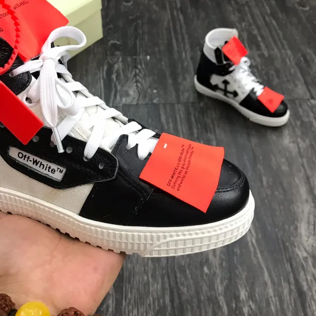 Off-White Chaussures Lifestyle Noir High-Top Industrielles avec Zip-Tie 6