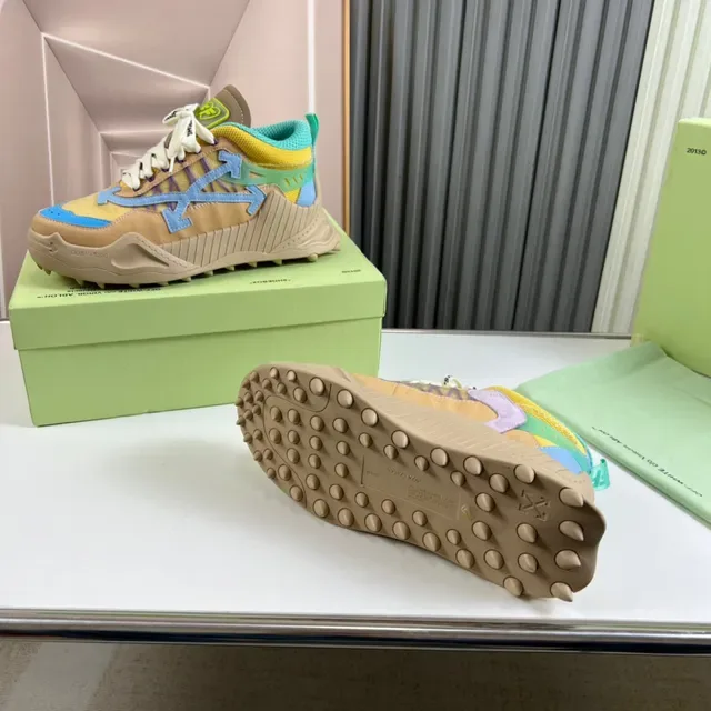 Off-White DD SY-1000 Beige Yellow Cyan Sneakers Chunky 2