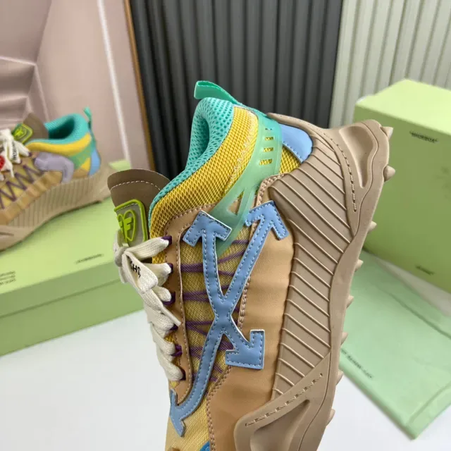 Off-White DD SY-1000 Beige Yellow Cyan Sneakers Chunky 3