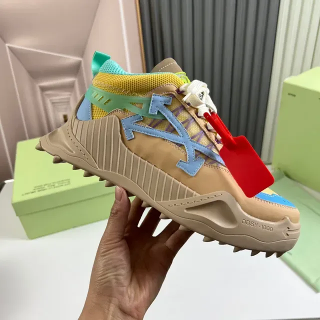 Off-White DD SY-1000 Beige Yellow Cyan Sneakers Chunky 4