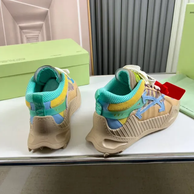 Off-White DD SY-1000 Beige Yellow Cyan Sneakers Chunky 6