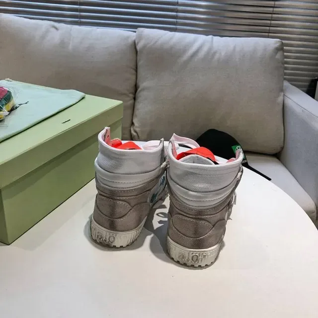 Off-White Industrial Zip-Tie Gris et Orange Chaussures Lifestyle 3