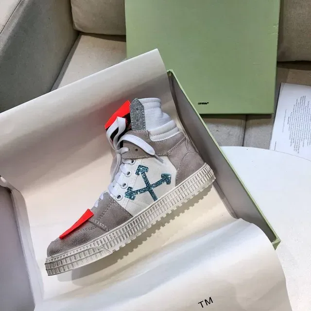 Off-White Industrial Zip-Tie Gris et Orange Chaussures Lifestyle 5