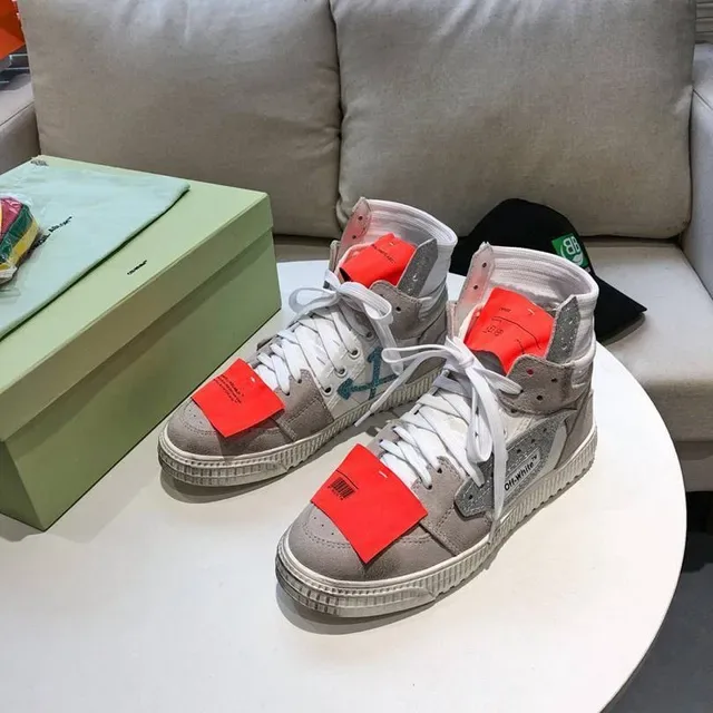Off-White Industrial Zip-Tie Gris et Orange Chaussures Lifestyle 9