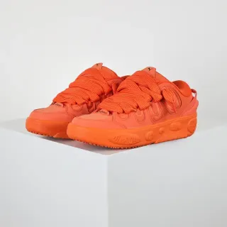 Off-White x Puma RS-Dreamer Monochromatic Orange Sneakers Lifestyle