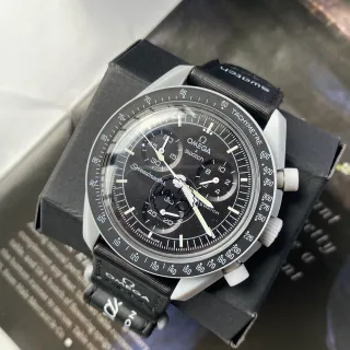 Omega x Swatch Speedmaster Black Dial Mechanical Watch